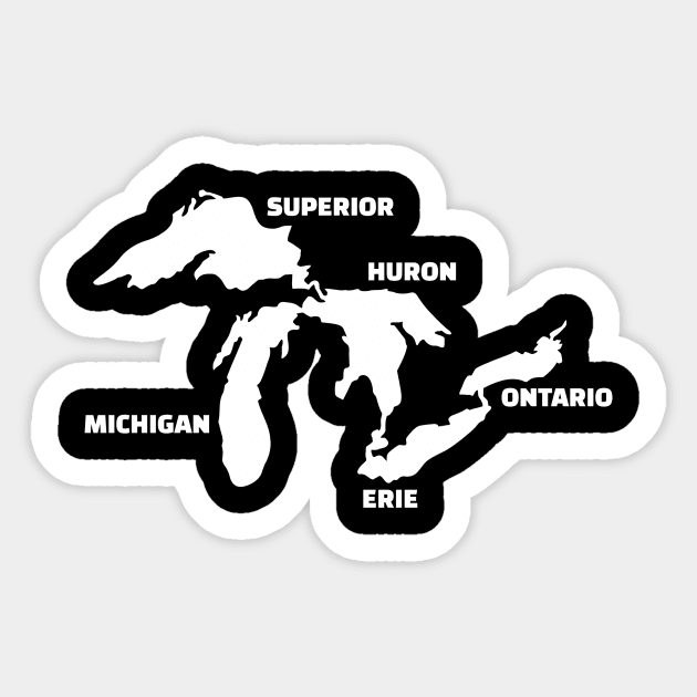 Great Lakes Sticker by Designzz